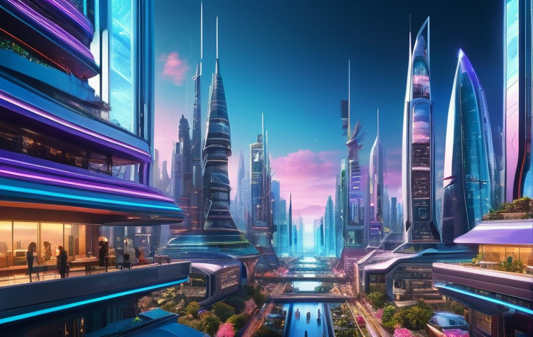 DID 도입 후 기업의 변화 관리 전략 - **"Inside a contemporary office, a diverse group of business professionals in smart business attire ...