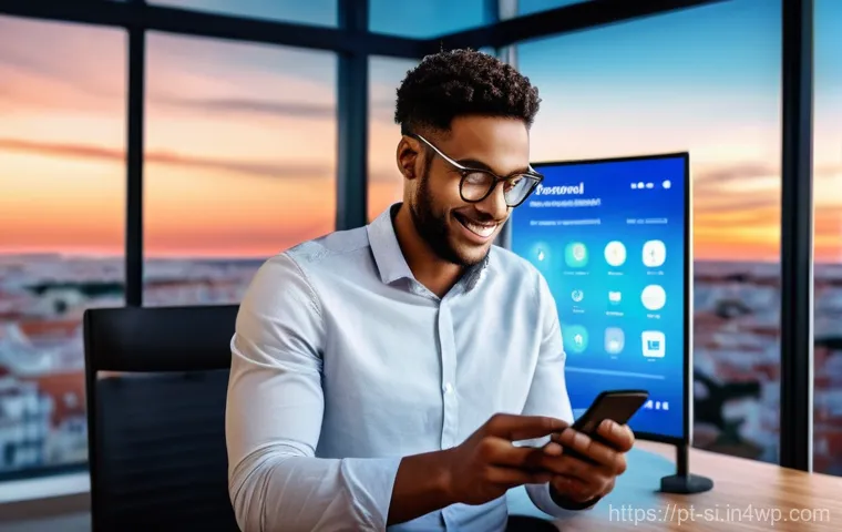 DID 기술의 미래 전망 - **Prompt 1: Secure Digital Control**
    A young adult, male or female, in a modern, well-lit home o...