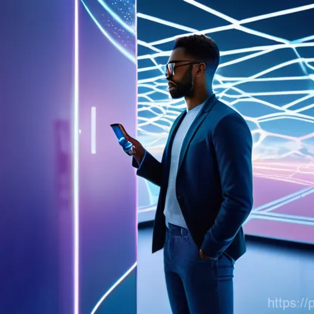 분산신원증명 DID 과 블록체인 보안 - **Prompt 1: Digital Freedom and Effortless Access**
    "A vibrant, high-tech illustration featuring...